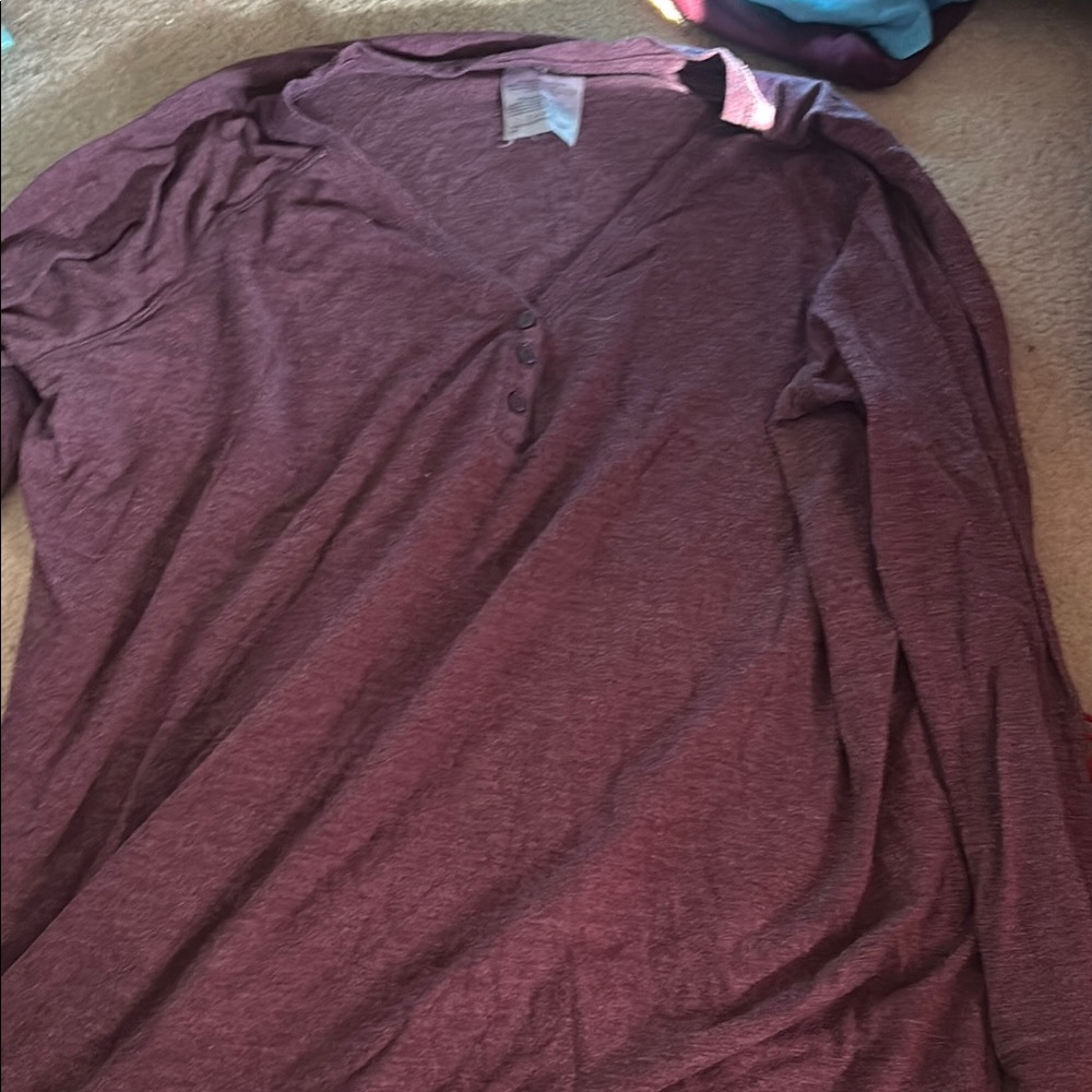 Serra Women's Pajama Top - Burgundy
